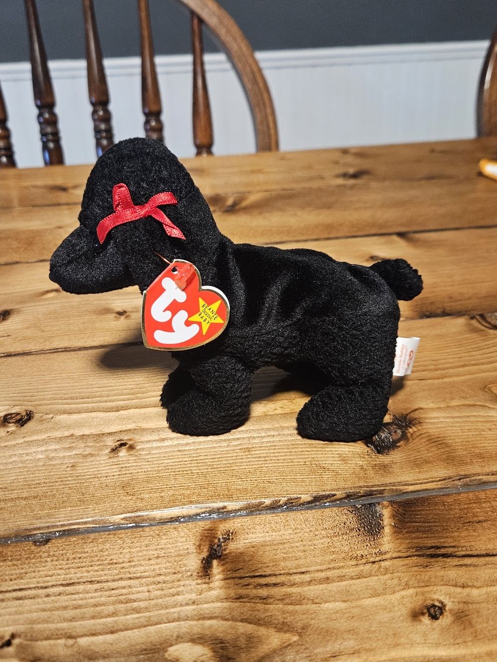 Gigi Beanie Babies - Black Poodle Dog - Picture 2 of 7